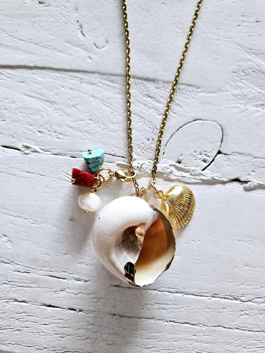 Colgante caracola golden | 646