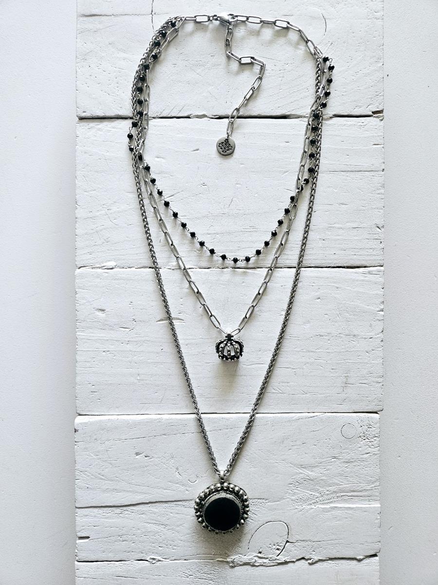 Gargantilla triple black | 1118 | Bohemian Barcelona, freespirit, lifestyle.