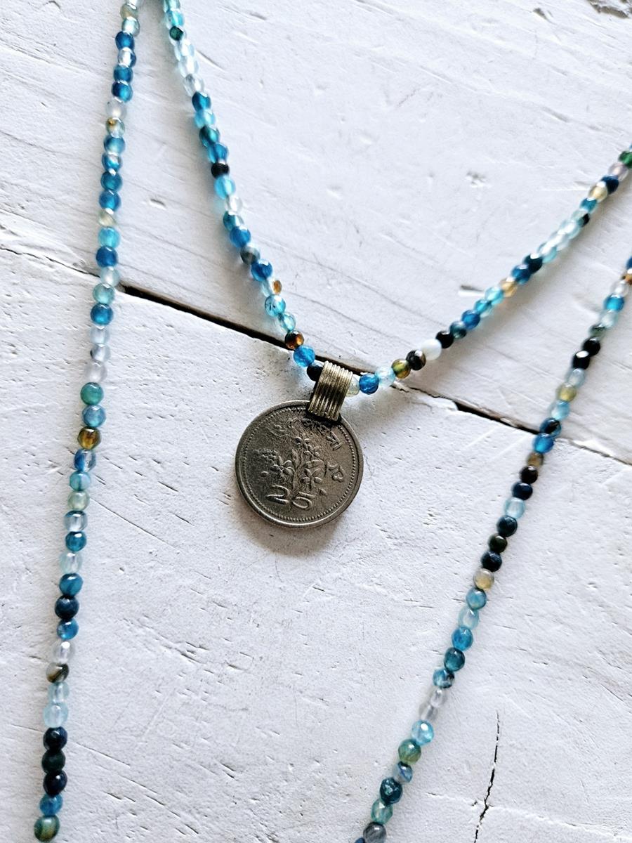 Collar doble vuelta mini turquoise | 267 | Bohemian Barcelona, freespirit, lifestyle.