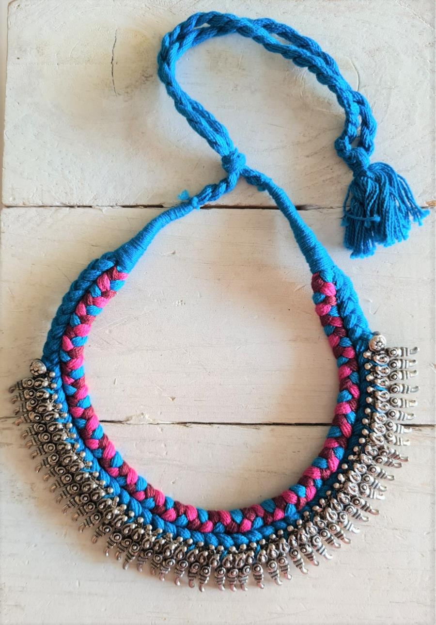 Collar trenzado Turquoise | 930 | Bohemian Barcelona, freespirit, lifestyle.