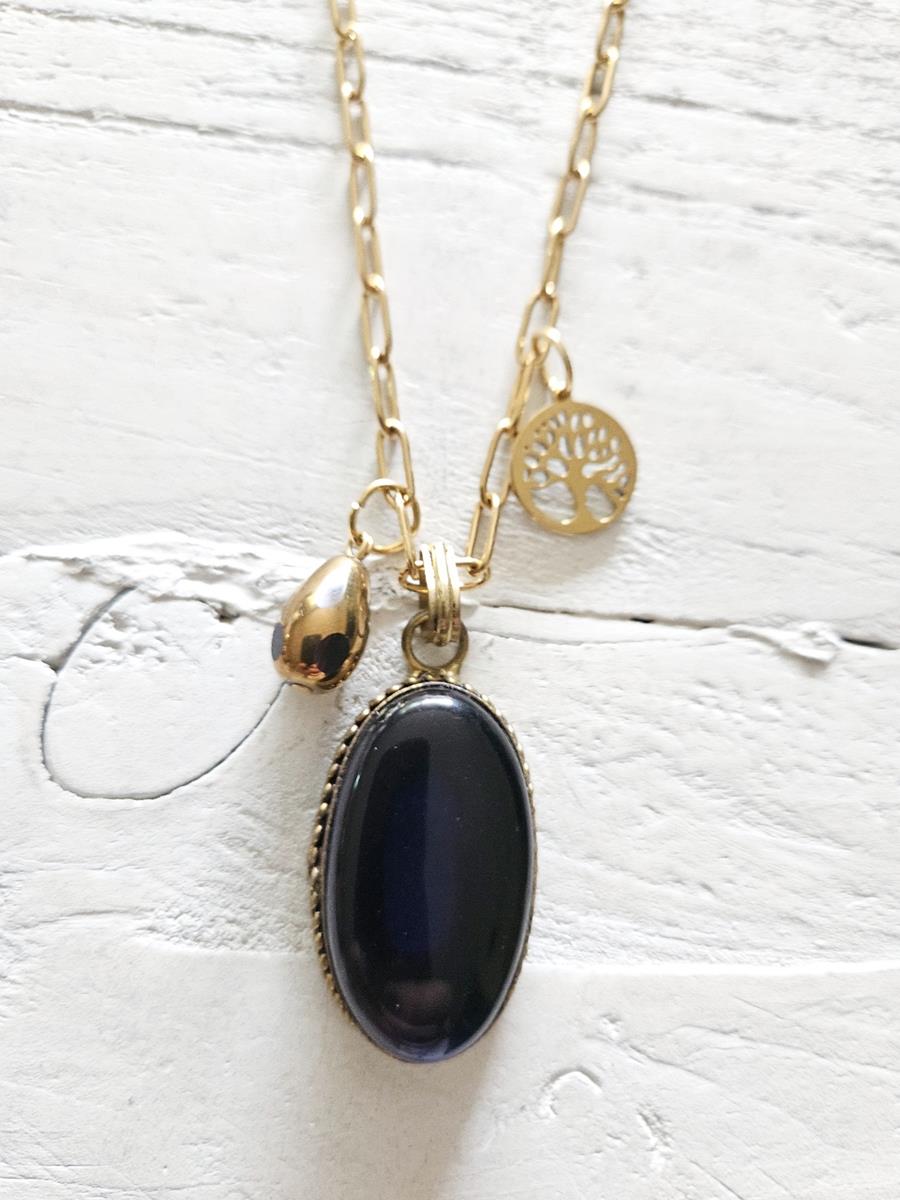 Colgante medallón golden | 646