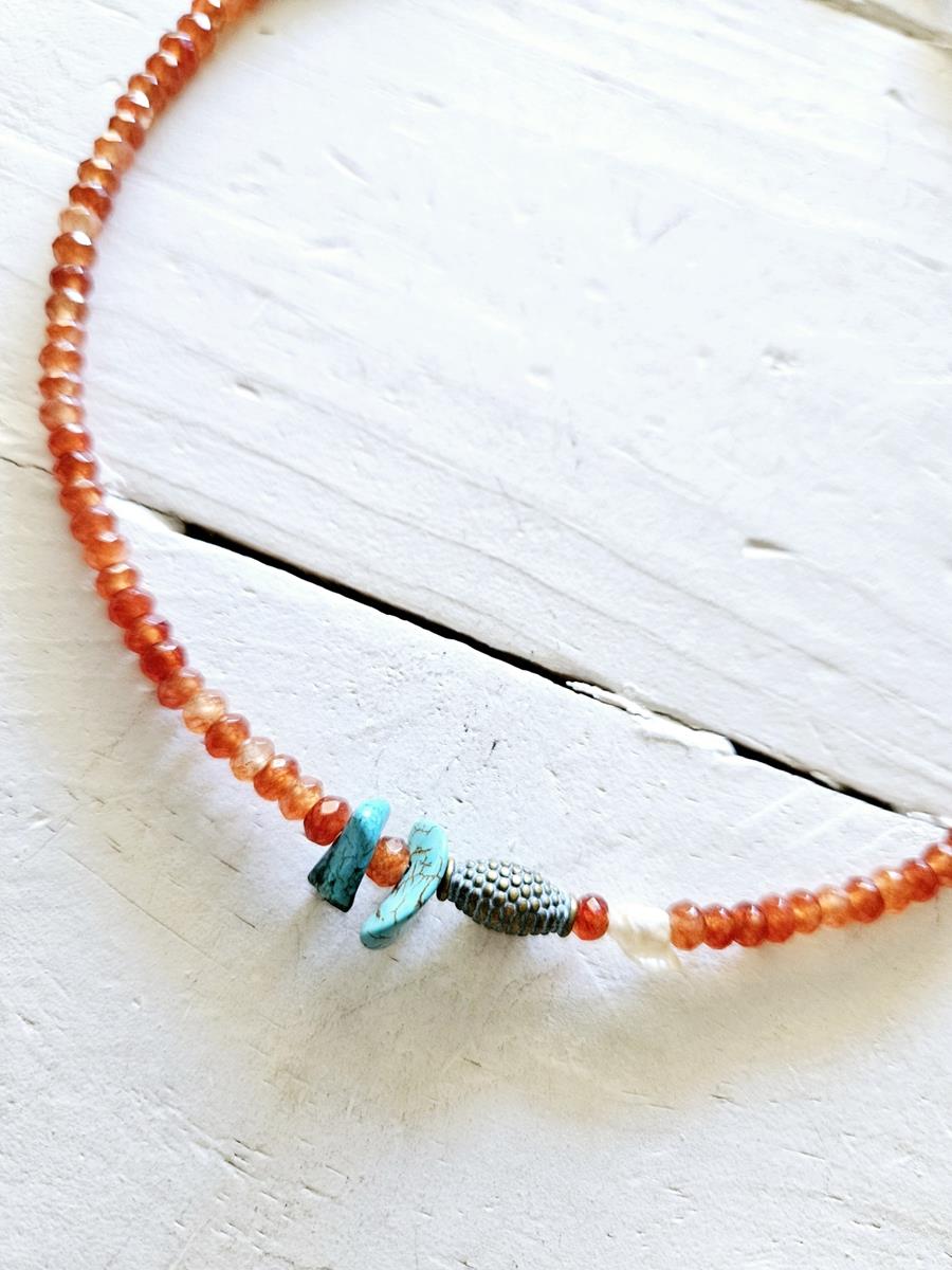 Gargantilla mix turquesas | NOM104 | Bohemian Barcelona, freespirit, lifestyle.