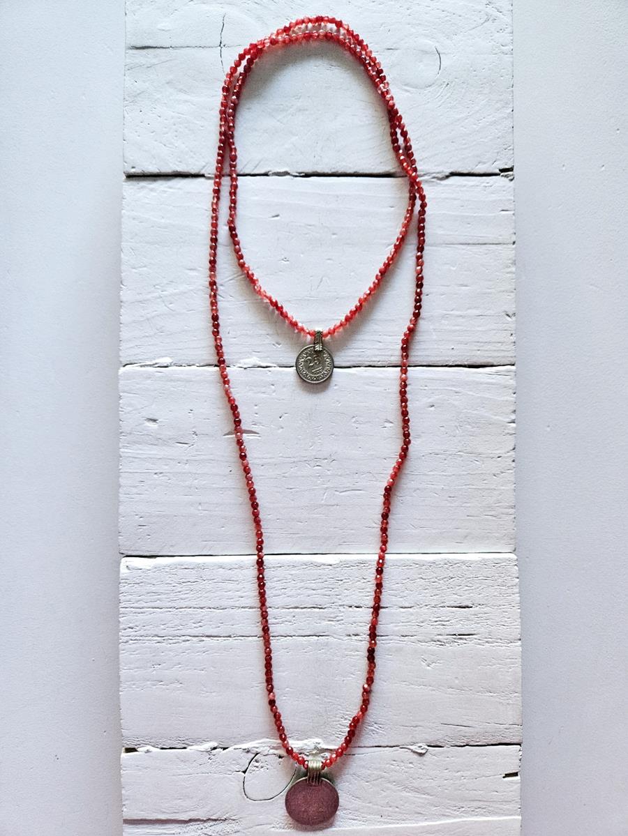 Collar doble vuelta mini fresa | 267 | Bohemian Barcelona, freespirit, lifestyle.