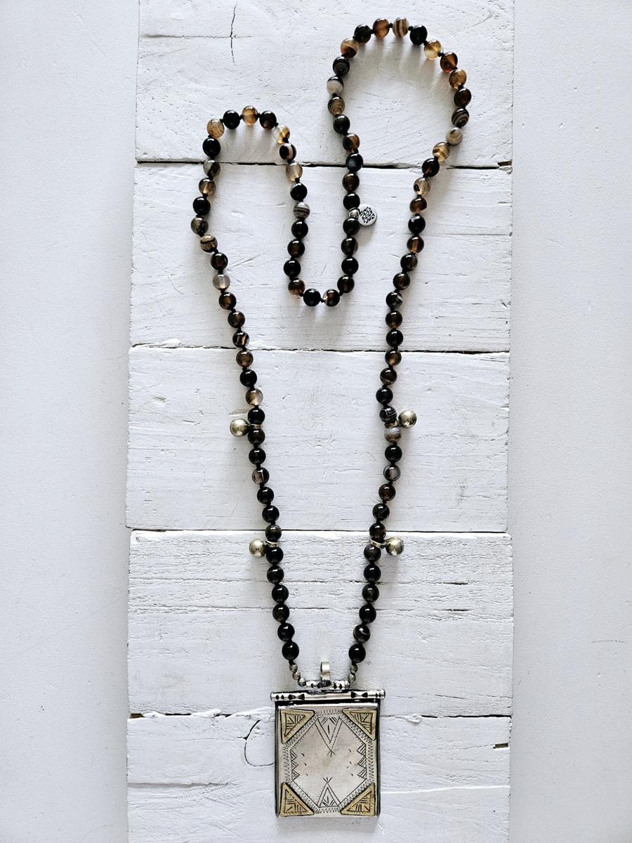 Collar square brown | 1118 | Bohemian Barcelona, freespirit, lifestyle.