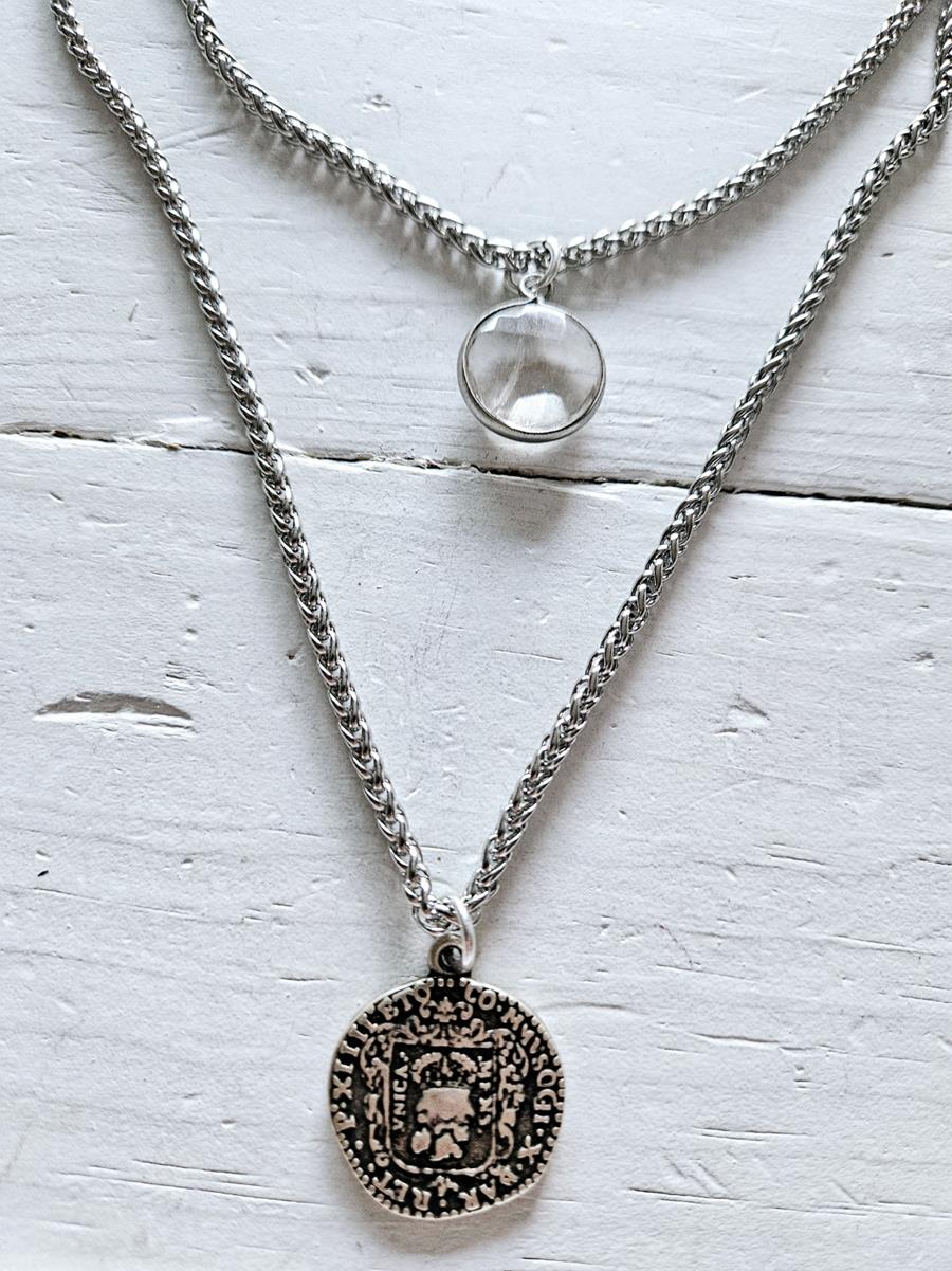 Gargantilla doble silver | 1118 | Bohemian Barcelona, freespirit, lifestyle.