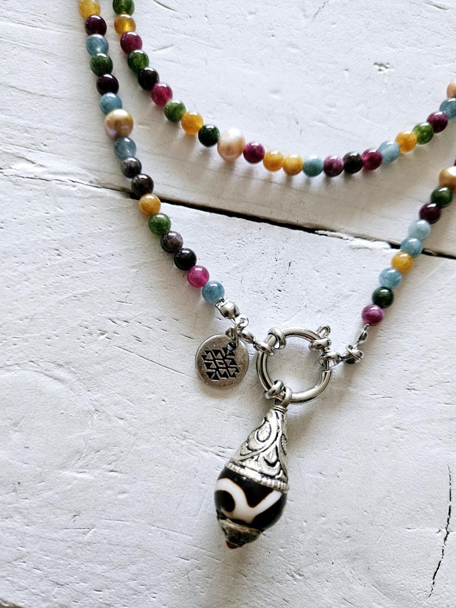 Multicolor doble con amuleto | 717 | Bohemian Barcelona, freespirit, lifestyle.