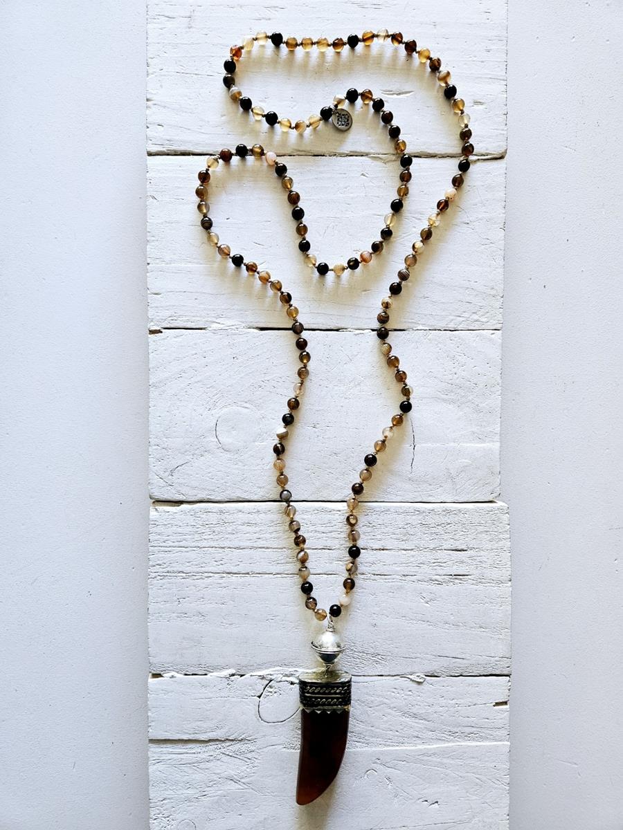 Collar colmillo brown  | 1118 | Bohemian Barcelona, freespirit, lifestyle.