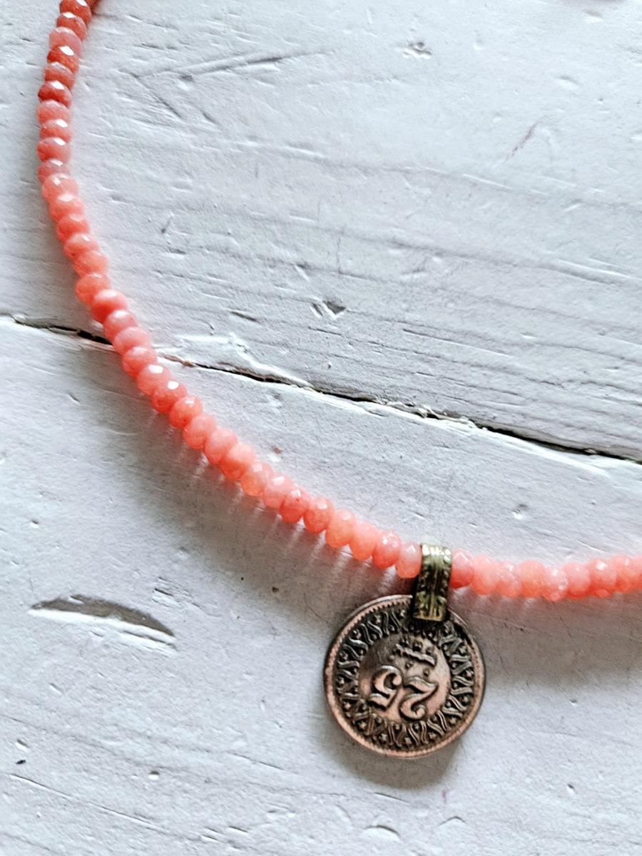 Gargantilla pastel moneda | NOM104 | Bohemian Barcelona, freespirit, lifestyle.