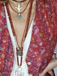Collar medallón tuareg coral | 342 | Bohemian Barcelona, freespirit, lifestyle.
