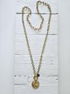Cadena eslabones aro y moneda golden | 573 | Bohemian Barcelona, freespirit, lifestyle.