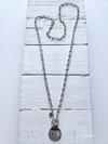 Cadena eslabones aro y moneda silver | 573 | Bohemian Barcelona, freespirit, lifestyle.