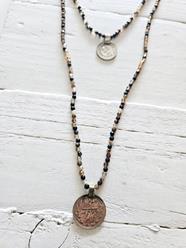 Collar doble vuelta mini brown | 267