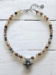 Gargantilla cruz bereber brown | 780