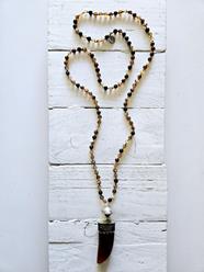 Collar colmillo brown  | 1118 | Bohemian Barcelona, freespirit, lifestyle.
