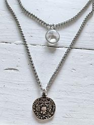 Gargantilla doble silver | 1118