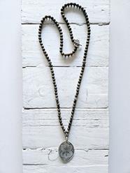 Collar medallón tuareg taupe | 342 | Bohemian Barcelona, freespirit, lifestyle.