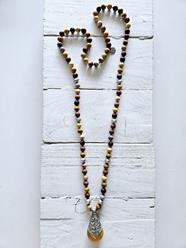 Collar Jaspe y colgante ámbar | 1112 | Bohemian Barcelona, freespirit, lifestyle.