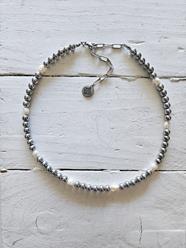 Choker Jackie hematites y perlas  | JAC202 | Bohemian Barcelona, freespirit, lifestyle.