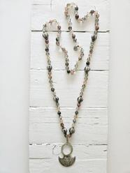 Collar Cuarzo amuleto tuareg | 833