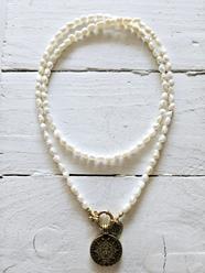 Gargantilla Jackie doble moneda Golden | NOM104