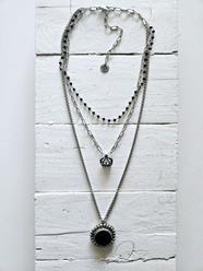 Gargantilla triple black | 1118