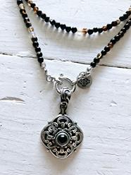 Collar doble black y colgante vintage | 717 | Bohemian Barcelona, freespirit, lifestyle.