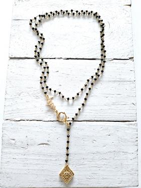 Rosario Black Golden Rombo | 419