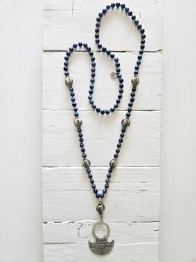 Collar lapislázuli amuleto tuareg | 833