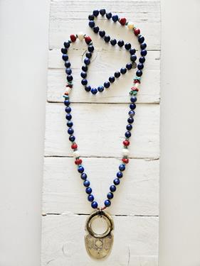 Collar lapislázuli y coral aro tuareg | 833 | Bohemian Barcelona, freespirit, lifestyle.