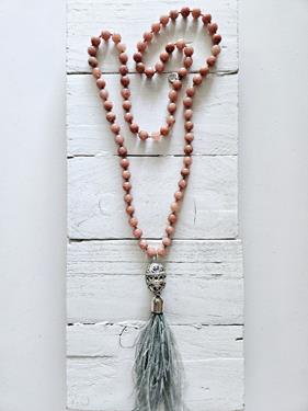 Collar Morocco plumas rose | 394 | Bohemian Barcelona, freespirit, lifestyle.