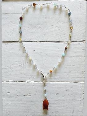 Gargantilla pez cornalina | 342 | Bohemian Barcelona, freespirit, lifestyle.