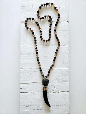 Collar colmillo brown | 1118 | Bohemian Barcelona, freespirit, lifestyle.