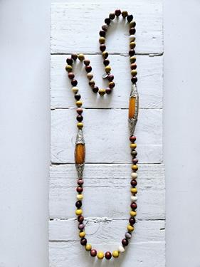 Collar Jaspe y ámbar | 1112 | Bohemian Barcelona, freespirit, lifestyle.