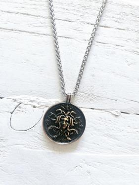 Cadena y moneda bronce | JAC217