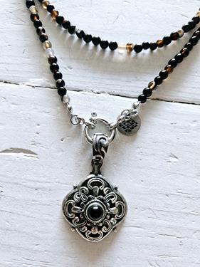 Collar doble black y colgante vintage | 717 | Bohemian Barcelona, freespirit, lifestyle.