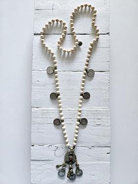 Collar monedas Ibiza White | IBZ012 | Bohemian Barcelona, freespirit, lifestyle.