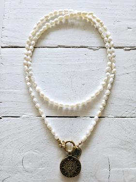 Gargantilla Jackie doble moneda Golden | NOM104 | Bohemian Barcelona, freespirit, lifestyle.