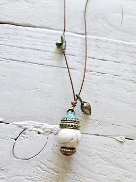 Colgante péndulo cuero nomad | JAC217 | Bohemian Barcelona, freespirit, lifestyle.